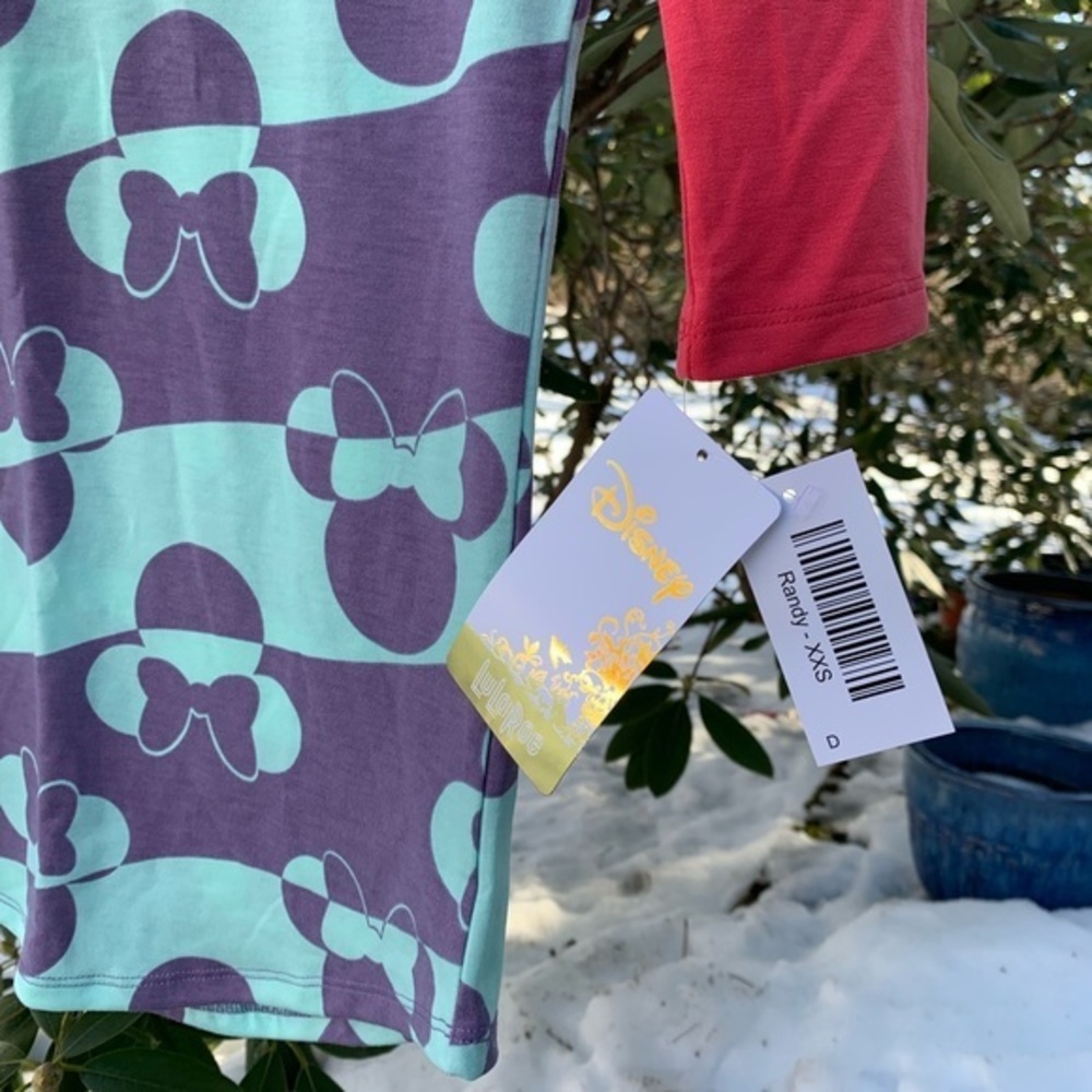 NWT LuLaRoe Disney Minnie ‘Randy’ Size XXS - Picture 3 of 5